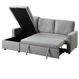 Brandolyn Gray 2-Piece Reversible Sectional Pull-Out Bed