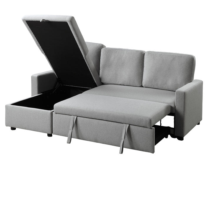 Brandolyn Gray 2-Piece Reversible Sectional Pull-Out Bed
