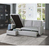 Brandolyn Gray 2-Piece Reversible Sectional Pull-Out Bed