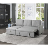 Brandolyn Gray 2-Piece Reversible Sectional Pull-Out Bed