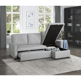 Brandolyn Gray 2-Piece Reversible Sectional Pull-Out Bed