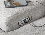 Acklen Place Pewter 5-Piece Power Reclining Sectional with Storage Console