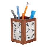 Carlinway Ivory/Brown Pencil Cup
