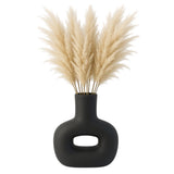 Bradys Black Dolomite Open Cut Vase
