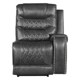 Putnam Gray 6-Piece Modular Power Reclining Sectional with Left Chaise - Ornate Home