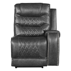 Putnam Gray 6-Piece Modular Power Reclining Sectional with Left Chaise - Ornate Home