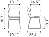 Smart Charcoal Dining Chair (Set of 2)