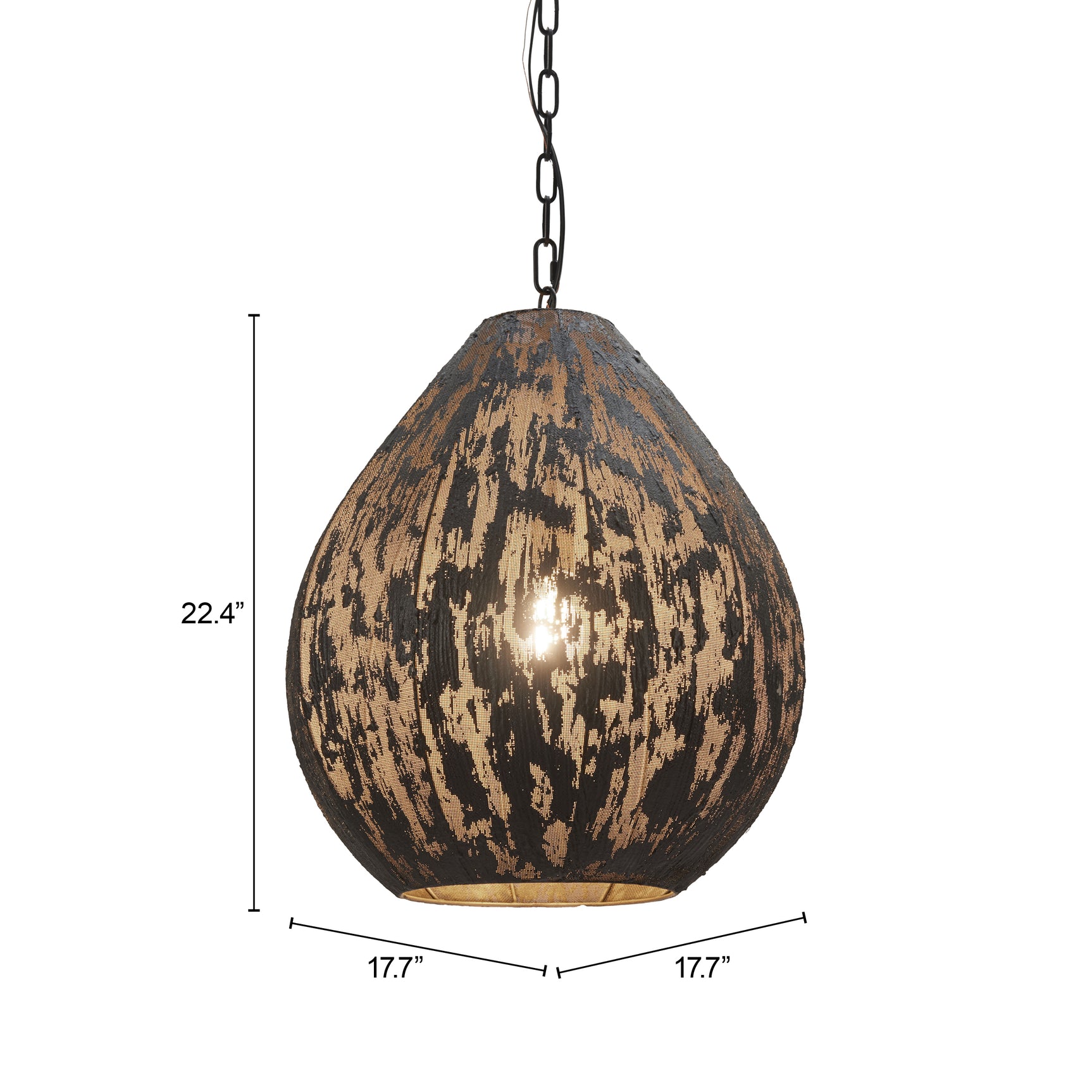 Koza Black Ceiling Lamp