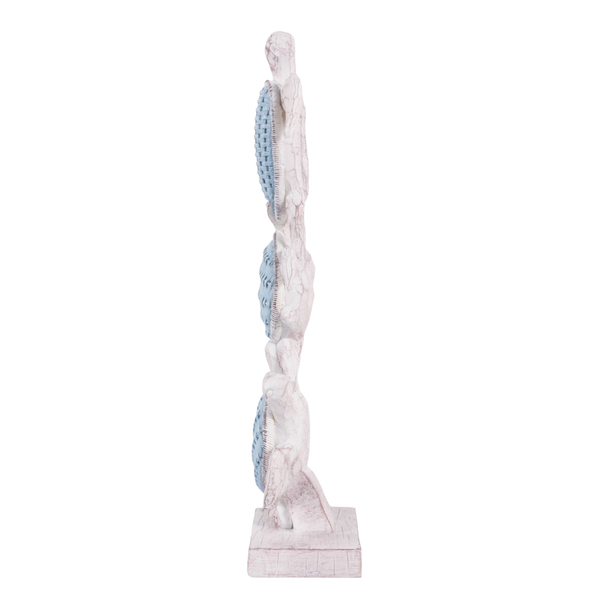 Ortega Light Blue/White 3 Turtle Vertical Stack