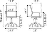 Auction Espresso Office Chair