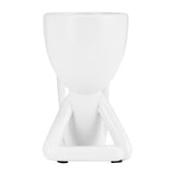 Cohasset White Ceramic Sitting Humans Planters (Set of 3)