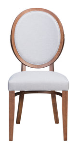 Regents Walnut & Light Gray Dining Chair (Set of 2)