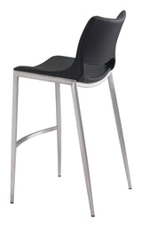 Ace Black & Silver Barstool (Set of 2)