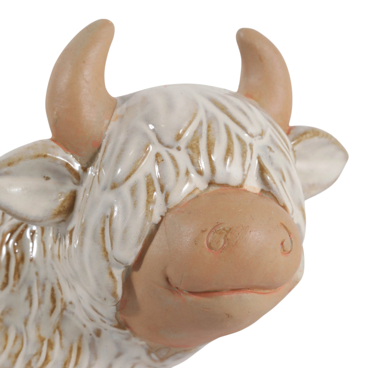 Schilling Tan Ceramic Highland Cow
