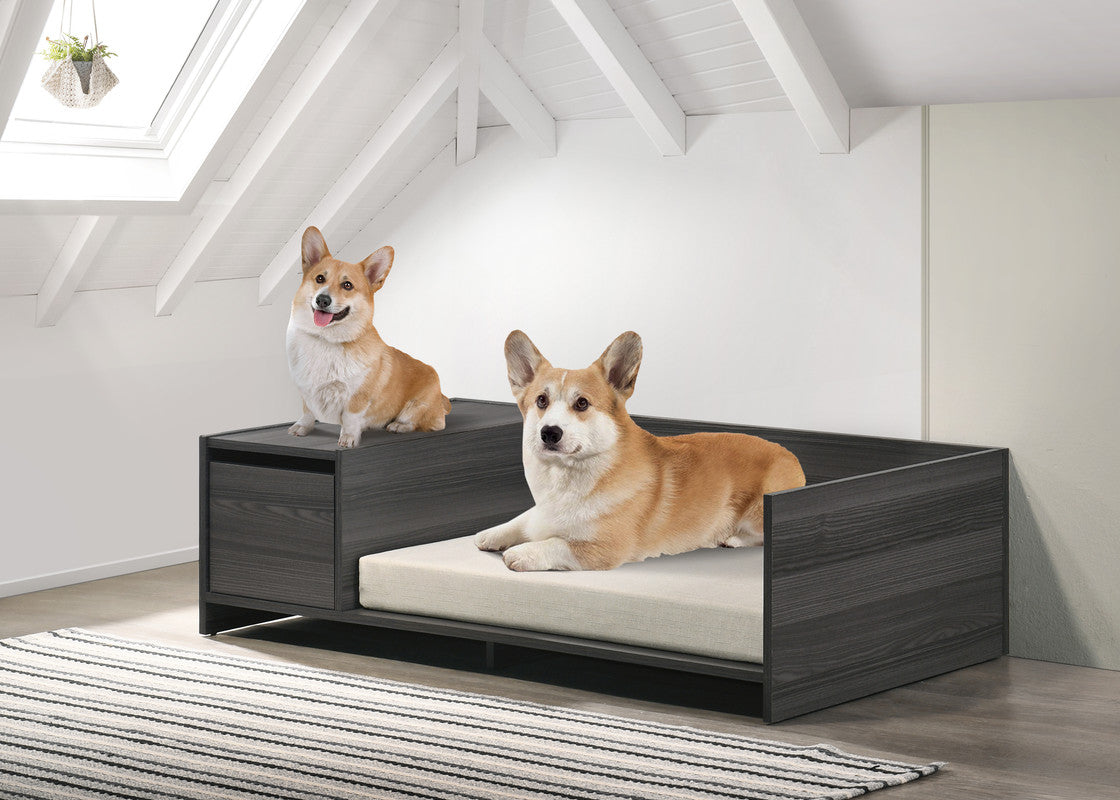 Esme Ash Gray 47"W Pet Bed