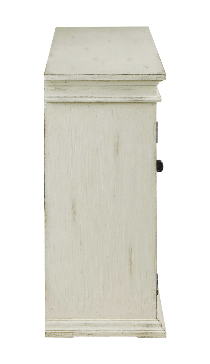 Kiara White Accent Cabinet w/ Adjustable Shelves - Ornate Home