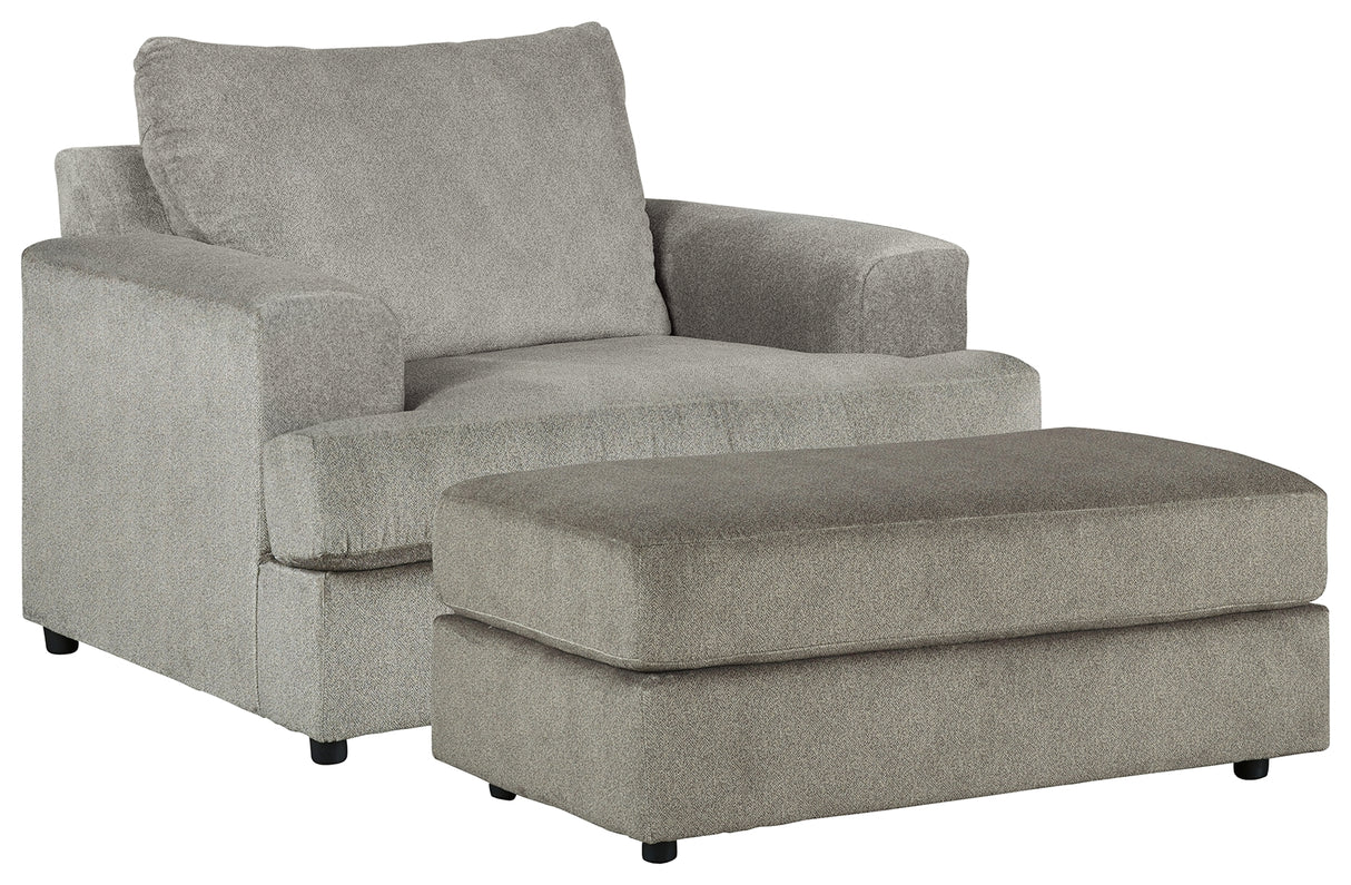 Soletren Ash Sofa and Loveseat with Chair and Ottoman - Ornate Home