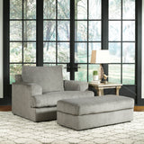 Soletren Ash Sofa and Loveseat with Chair and Ottoman - Ornate Home