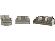 Soletren Ash Sofa, Loveseat and Accent Chair - Ornate Home