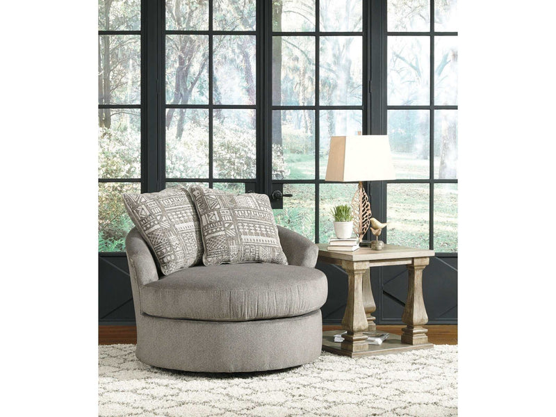 Soletren Ash Swivel Accent Chair - Ornate Home