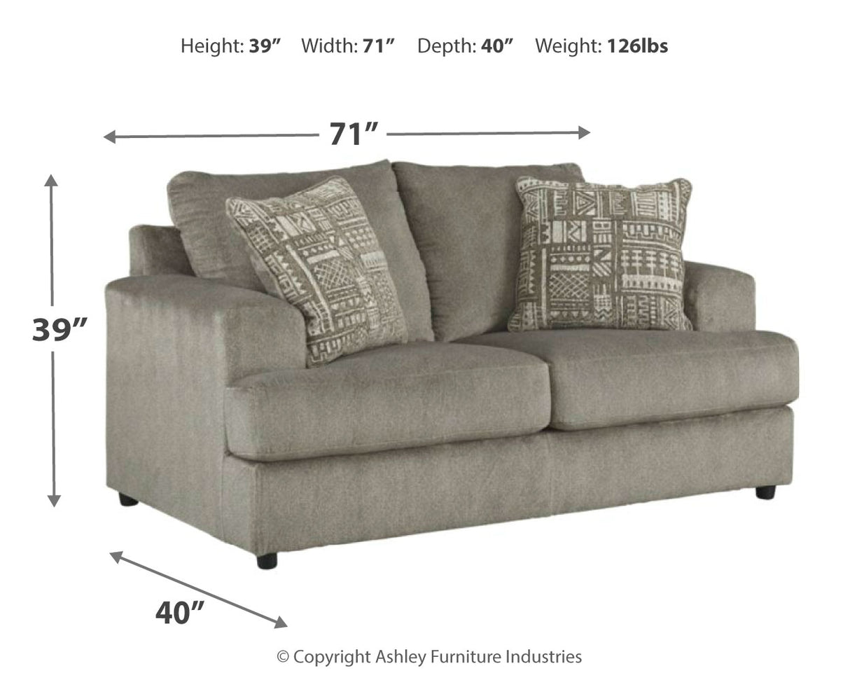 Soletren Ash Sofa and Loveseat with Chair and Ottoman - Ornate Home