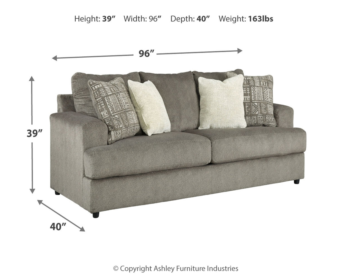 Soletren Ash Sofa and Loveseat with Chair and Ottoman - Ornate Home