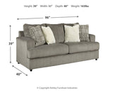 Soletren Ash Sofa, Loveseat and Accent Chair - Ornate Home