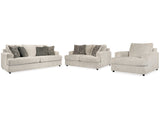 Soletren Stone Sofa, Loveseat and Oversized Chair - Ornate Home