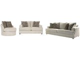 Soletren Stone Sofa, Loveseat and Accent Chair - Ornate Home