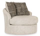 Soletren Stone Swivel Accent Chair - Ornate Home