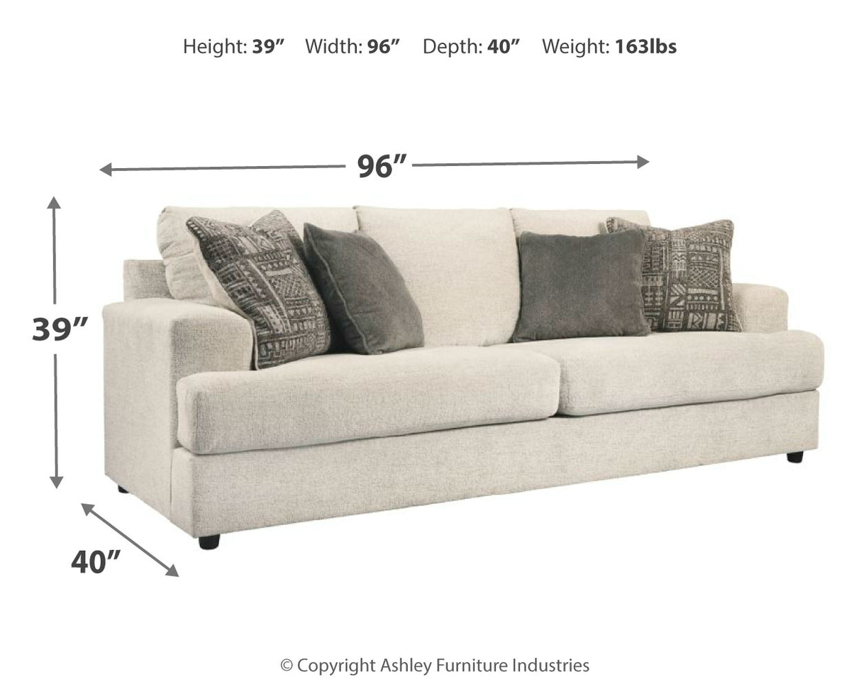 Soletren Stone Sofa, Loveseat and Accent Chair - Ornate Home