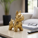 Vinvale Gold Ceramic Dog Table Decor