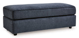 Albar Place Cobalt Oversized Accent Ottoman - Ornate Home