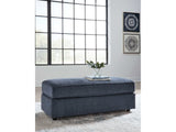 Albar Place Cobalt Oversized Accent Ottoman - Ornate Home