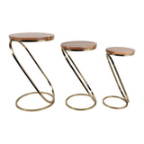 Bentonham Brown/Gold Plant Stands (Set of 3)