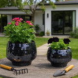Antonshaw Black Planters (Set of 2)