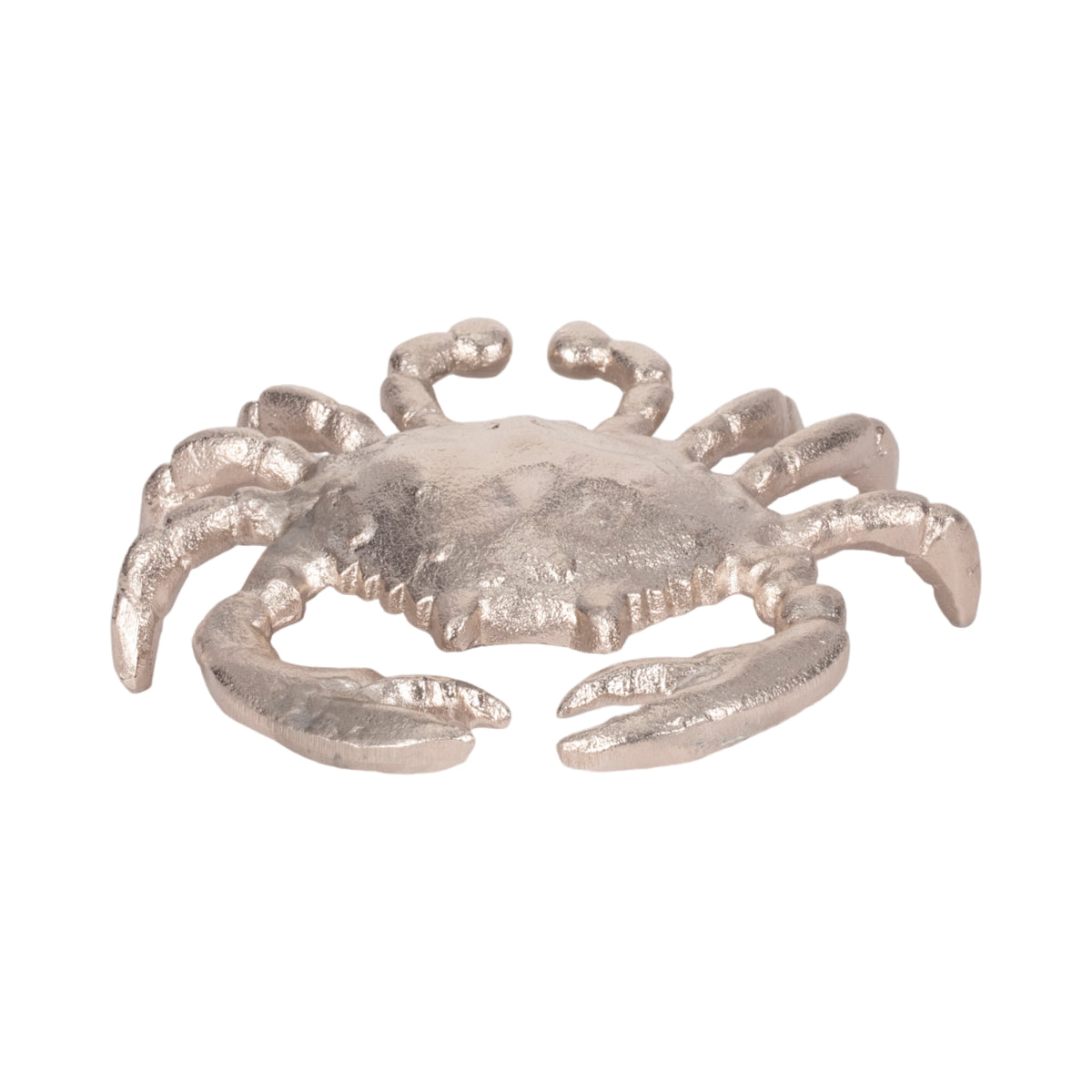 Imola Silver Metal Crab Decor