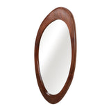 Bumblebee Walnut Organic Oval Shaped Wood Mirror