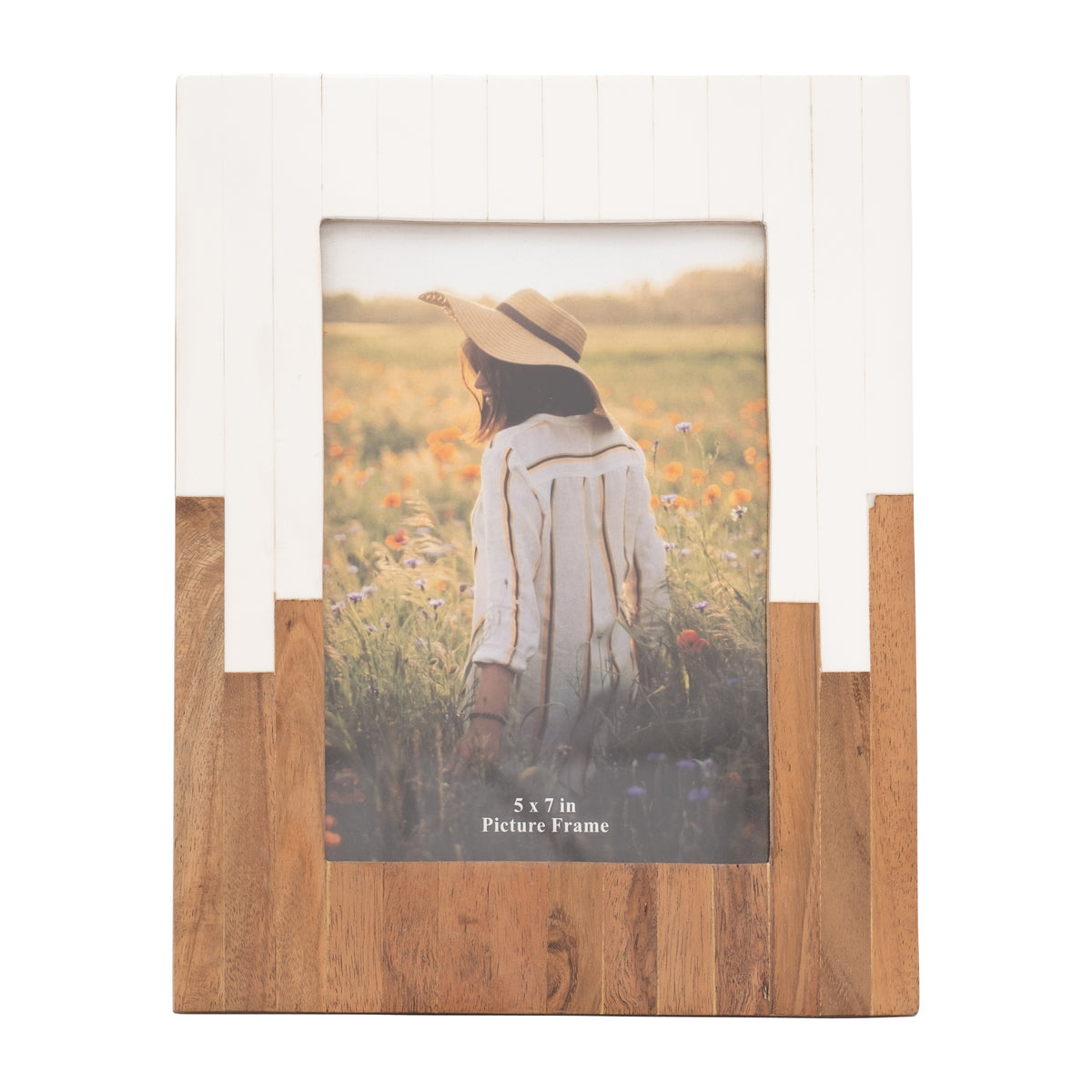Los Alamos Natural/White Large Resin 2-Toned Frame