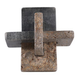 Thornton Black/Tan Marble and Dark Travertine Knot