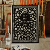 It Is Well With My Soul Floral Print