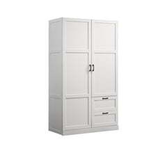 Aubree White 40"W Wardrobe Armoire