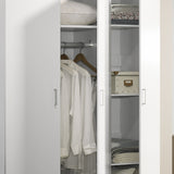 Declan White 46"W Wardrobe Armoire