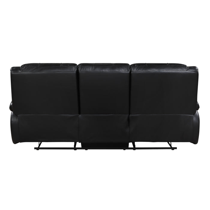 Ellicott Black Double Reclining Sofa