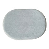 Casmalia Light Blue Ribbed Oval Storage Ottoman