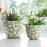 Axelgrove Green Planters (Set of 2)