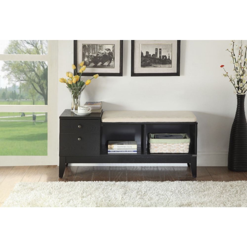 Boyet Cream/Black Bench