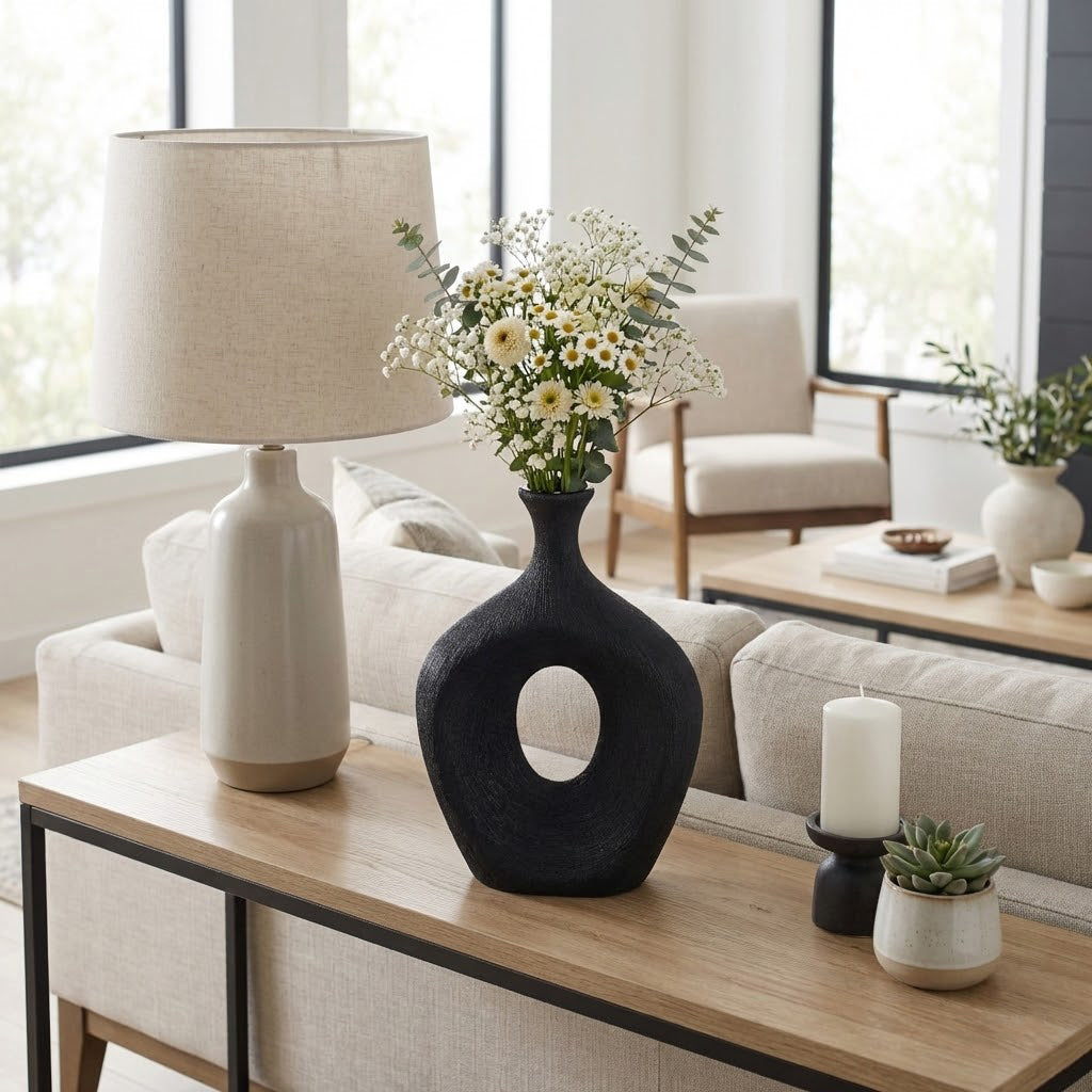 Hardencliff Black Vase - 15119-05EC