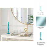 Isle Blue Small Mixed Bubble Taper Candle Holder
