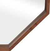 Heath Place Cherry Wood Octagon Shaped Mirror